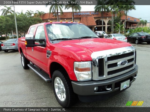 2009 Ford F350 Super Duty FX4 Crew Cab 4x4 in Red