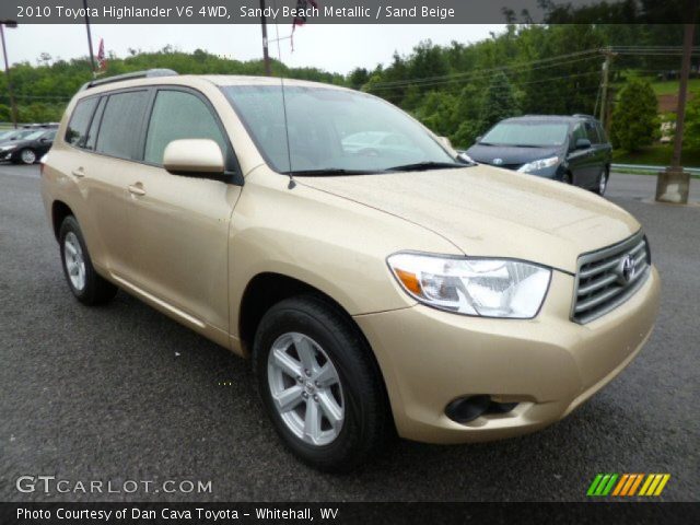 2010 Toyota Highlander V6 4WD in Sandy Beach Metallic