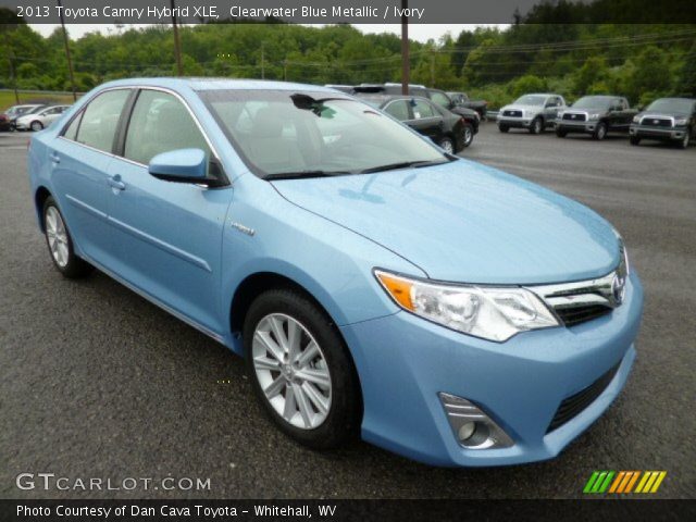 2013 Toyota Camry Hybrid XLE in Clearwater Blue Metallic