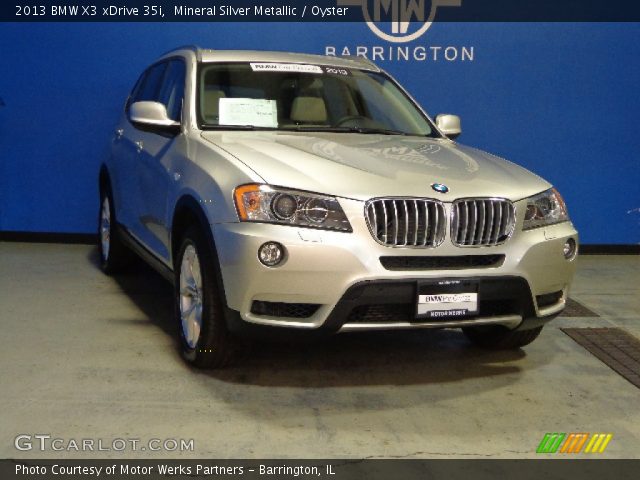 2013 BMW X3 xDrive 35i in Mineral Silver Metallic