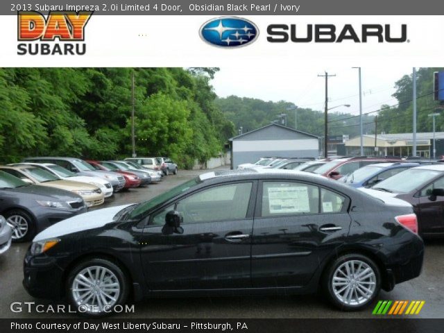 2013 Subaru Impreza 2.0i Limited 4 Door in Obsidian Black Pearl