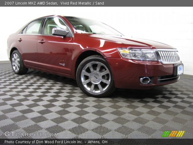2007 Lincoln MKZ AWD Sedan in Vivid Red Metallic