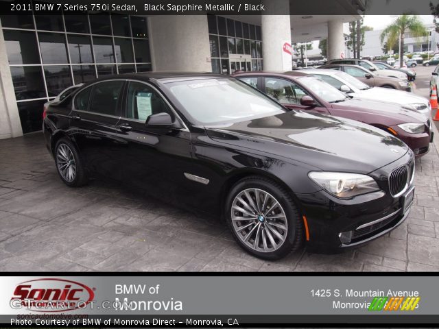 2011 BMW 7 Series 750i Sedan in Black Sapphire Metallic
