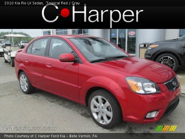 2010 Kia Rio LX Sedan in Tropical Red