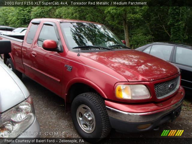 2001 Ford F150 XLT SuperCab 4x4 in Toreador Red Metallic