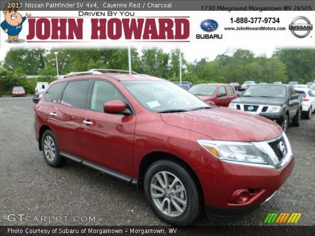 2013 Nissan Pathfinder SV 4x4 in Cayenne Red