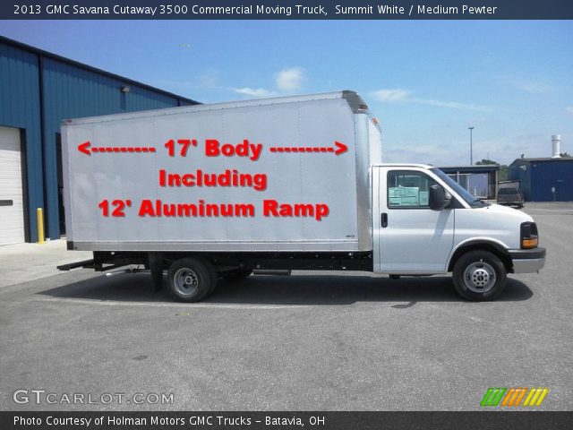 2013 GMC Savana Cutaway 3500 Commercial Moving Truck in Summit White