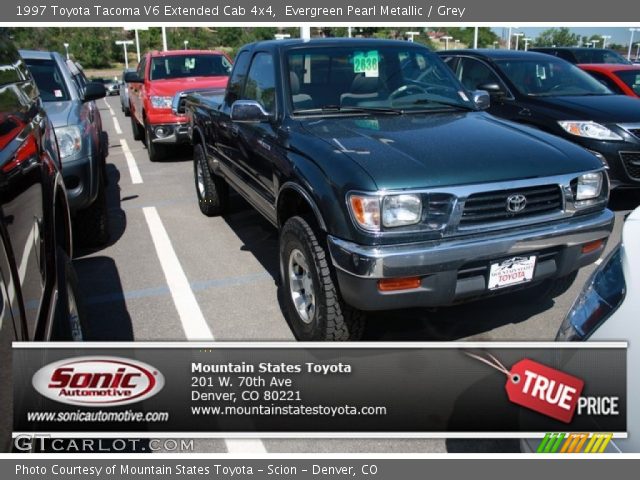 1997 Toyota Tacoma V6 Extended Cab 4x4 in Evergreen Pearl Metallic