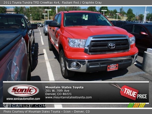 2011 Toyota Tundra TRD CrewMax 4x4 in Radiant Red
