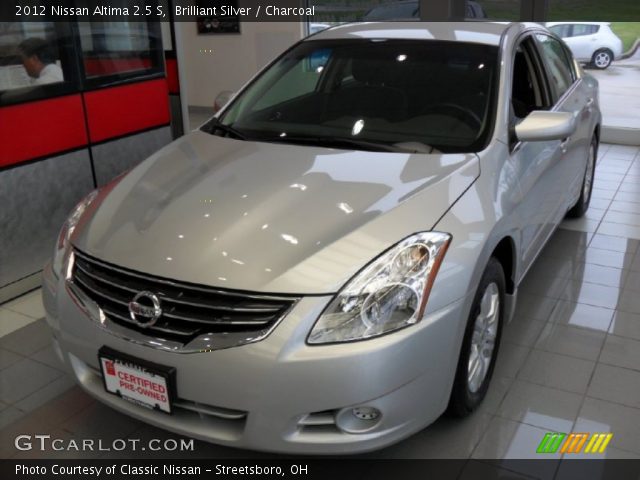 2012 Nissan Altima 2.5 S in Brilliant Silver