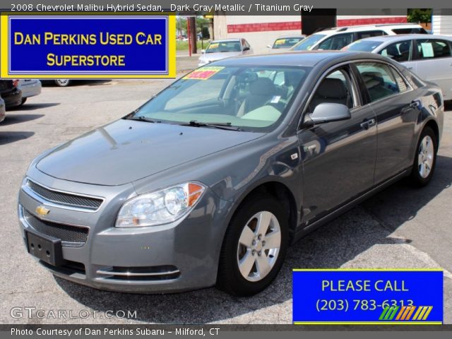 2008 Chevrolet Malibu Hybrid Sedan in Dark Gray Metallic