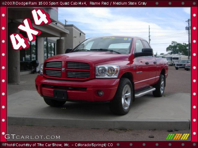 2007 Dodge Ram 1500 Sport Quad Cab 4x4 in Flame Red