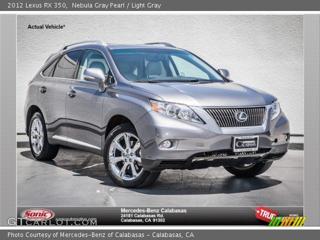 2012 Lexus RX 350 in Nebula Gray Pearl