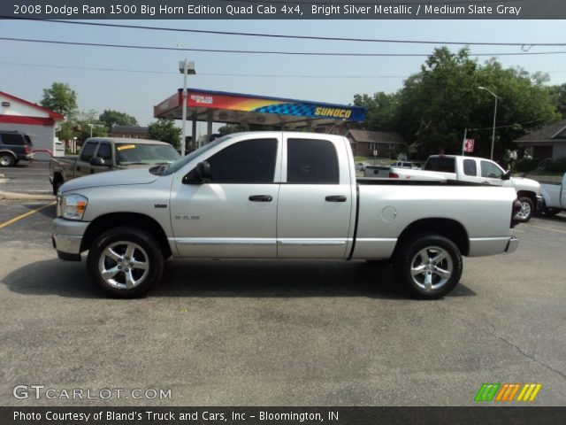 2008 Dodge Ram 1500 Big Horn Edition Quad Cab 4x4 in Bright Silver Metallic