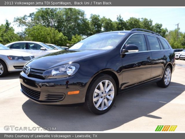 2013 Volkswagen Jetta TDI SportWagen in Black Uni