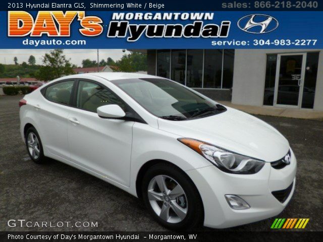 2013 Hyundai Elantra GLS in Shimmering White