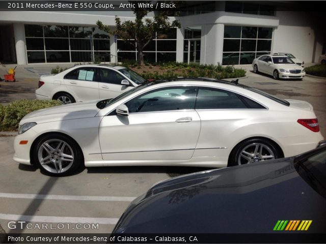 2011 Mercedes-Benz E 550 Coupe in Arctic White