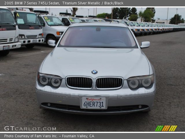 2005 BMW 7 Series 745Li Sedan in Titanium Silver Metallic