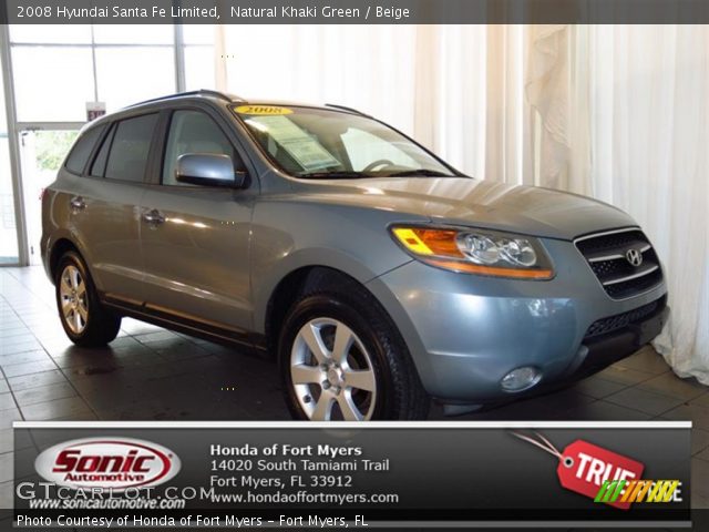 2008 Hyundai Santa Fe Limited in Natural Khaki Green