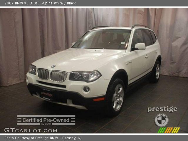 2007 BMW X3 3.0si in Alpine White