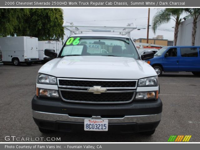 2006 Chevrolet Silverado 2500HD Work Truck Regular Cab Chassis in Summit White