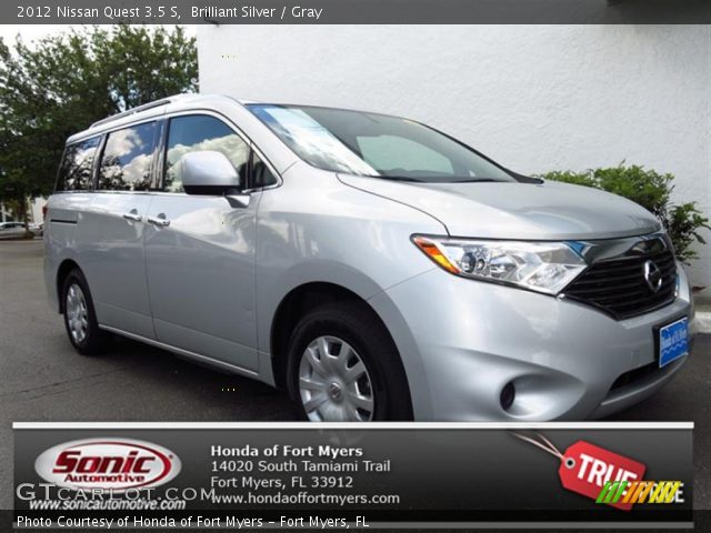 2012 Nissan Quest 3.5 S in Brilliant Silver