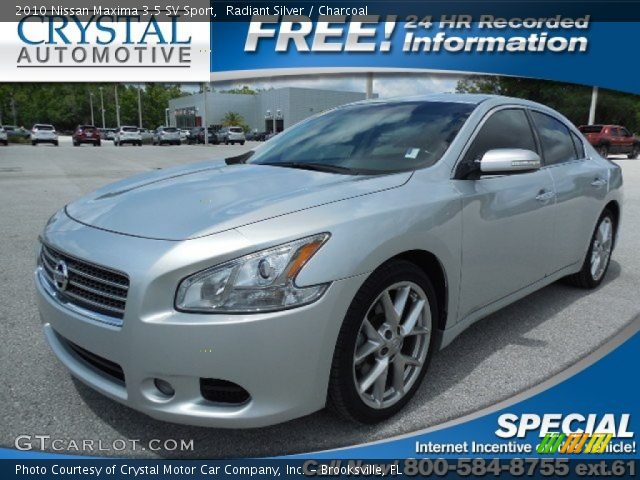 2010 Nissan Maxima 3.5 SV Sport in Radiant Silver