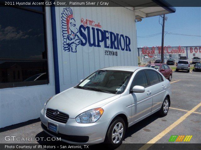 2011 Hyundai Accent GLS 4 Door in Platinum Silver