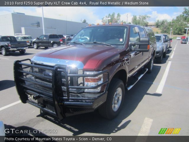 2010 Ford F250 Super Duty XLT Crew Cab 4x4 in Royal Red Metallic