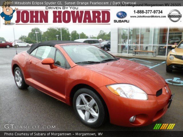 2008 Mitsubishi Eclipse Spyder GS in Sunset Orange Pearlescent