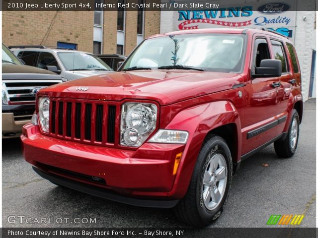 2010 Jeep Liberty Sport 4x4 in Inferno Red Crystal Pearl