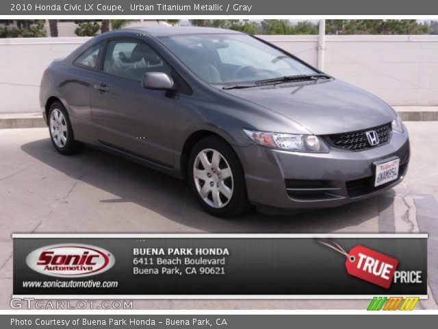 2010 Honda Civic LX Coupe in Urban Titanium Metallic