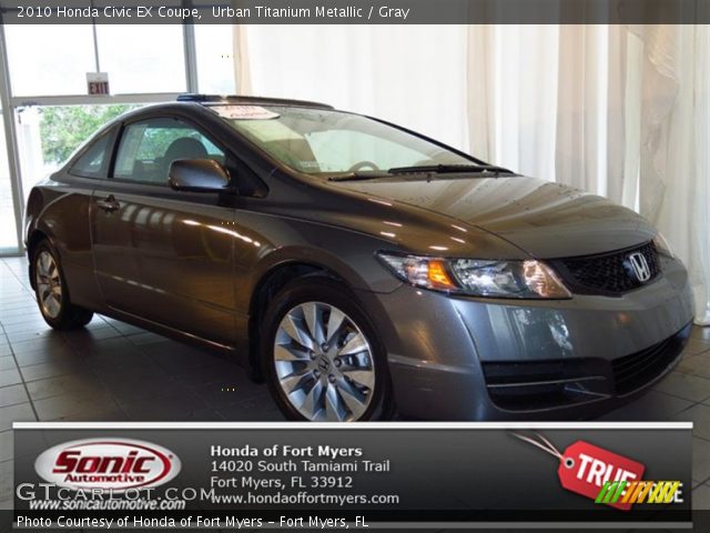 2010 Honda Civic EX Coupe in Urban Titanium Metallic