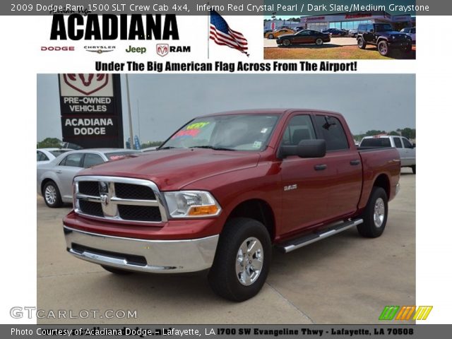 2009 Dodge Ram 1500 SLT Crew Cab 4x4 in Inferno Red Crystal Pearl