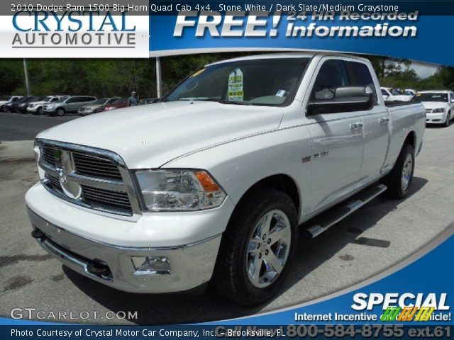 2010 Dodge Ram 1500 Big Horn Quad Cab 4x4 in Stone White