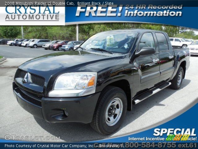 2008 Mitsubishi Raider LS Double Cab in Brilliant Black