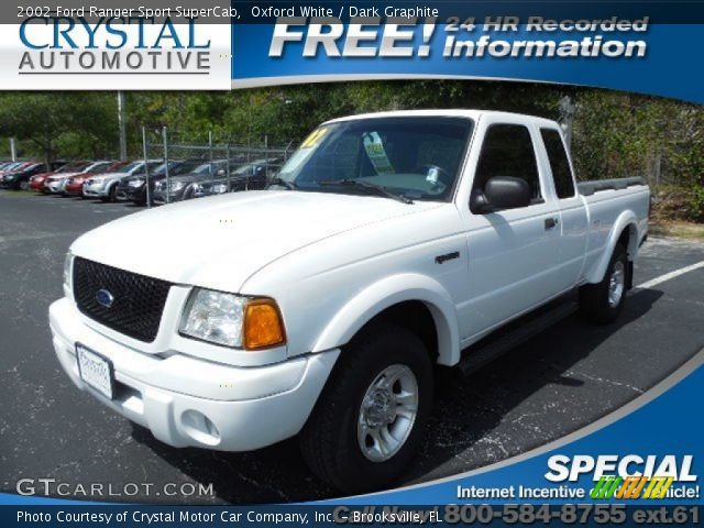 2002 Ford Ranger Sport SuperCab in Oxford White