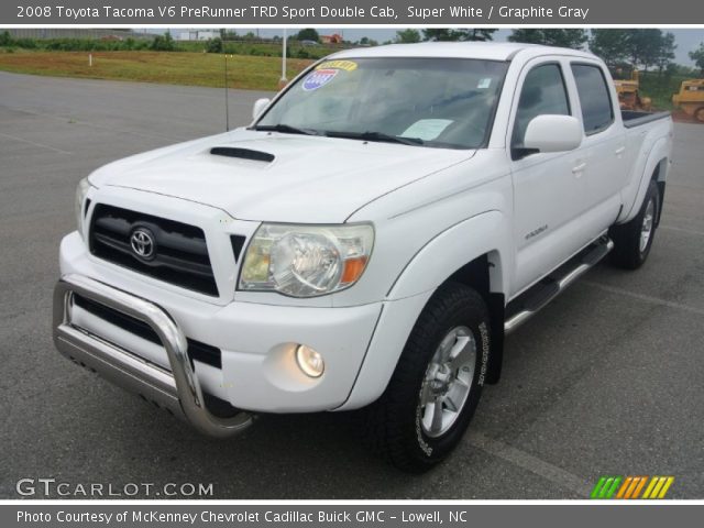 2008 Toyota Tacoma V6 PreRunner TRD Sport Double Cab in Super White