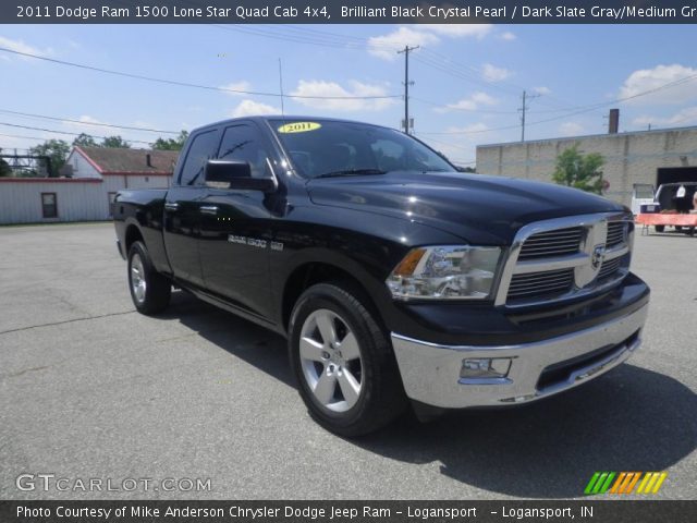 2011 Dodge Ram 1500 Lone Star Quad Cab 4x4 in Brilliant Black Crystal Pearl