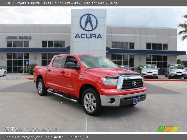 2008 Toyota Tundra Texas Edition CrewMax in Radiant Red