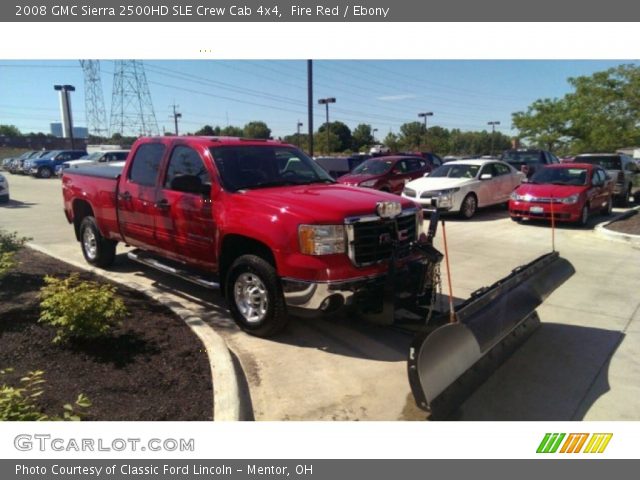 2008 GMC Sierra 2500HD SLE Crew Cab 4x4 in Fire Red