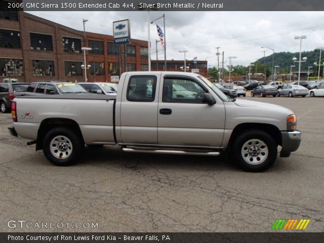 2006 GMC Sierra 1500 Extended Cab 4x4 in Silver Birch Metallic