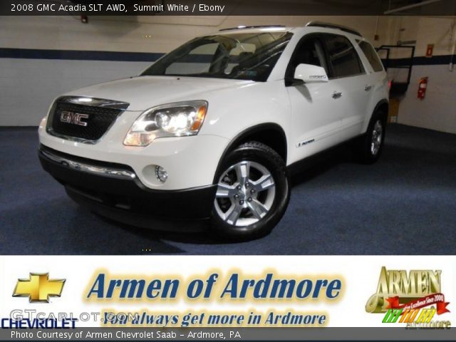 2008 GMC Acadia SLT AWD in Summit White