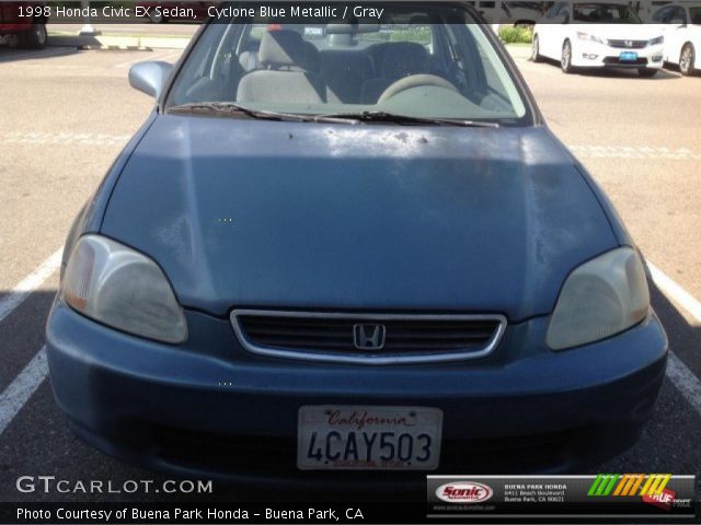 1998 Honda Civic EX Sedan in Cyclone Blue Metallic