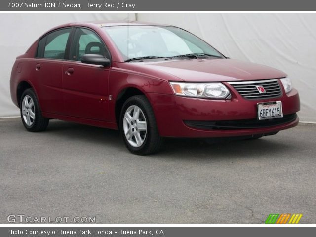 2007 Saturn ION 2 Sedan in Berry Red