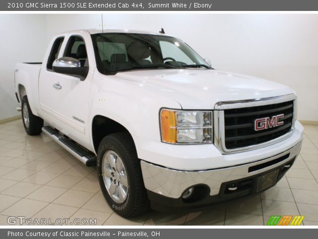 2010 GMC Sierra 1500 SLE Extended Cab 4x4 in Summit White