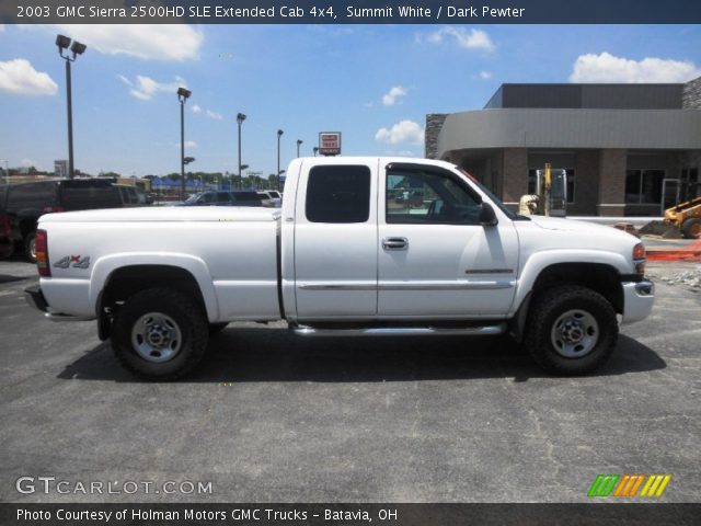 2003 GMC Sierra 2500HD SLE Extended Cab 4x4 in Summit White
