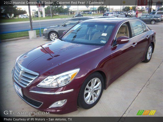 2012 Hyundai Genesis 3.8 Sedan in Cabernet Red Pearl