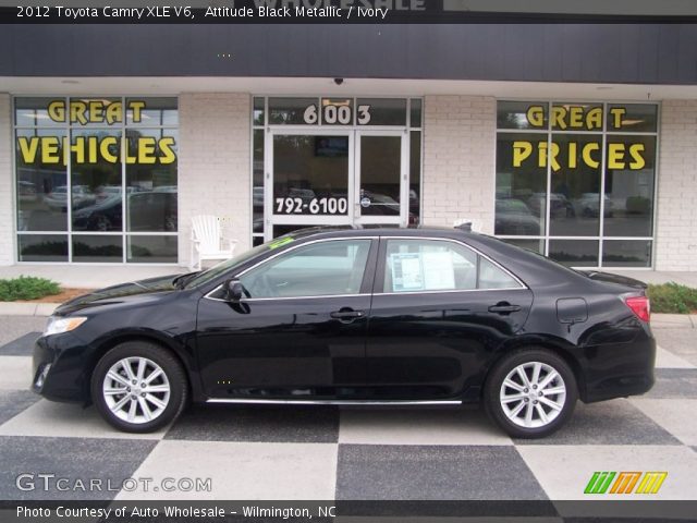 2012 Toyota Camry XLE V6 in Attitude Black Metallic
