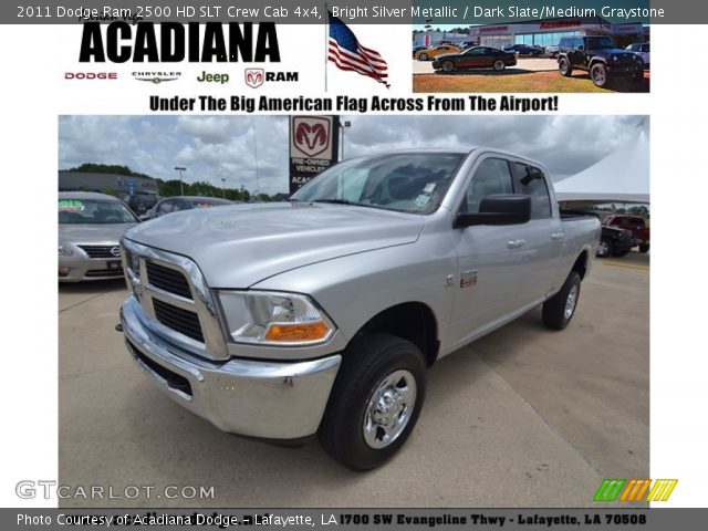 2011 Dodge Ram 2500 HD SLT Crew Cab 4x4 in Bright Silver Metallic